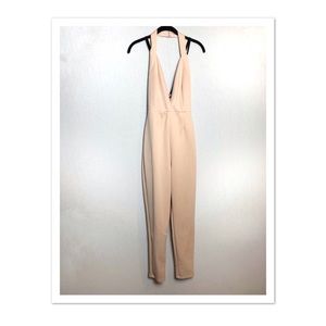 Blush Pink Fitted Jumpsuit